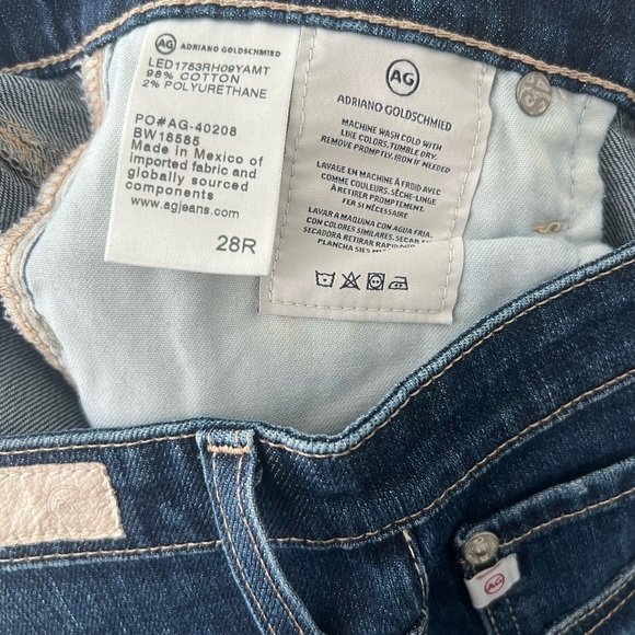 AG Adriano Goldschmied High-Rise Straight Crop Jeans - Picture 4 of 5